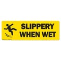Signmission Slippery When Wet 18in Non-Slip Floor Marker, 16" x 16", FD-R-16-99825 FD-R-16-99825